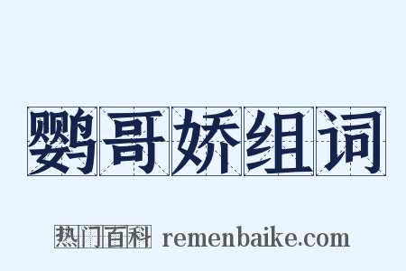 鹦哥娇组词是什么意思的图片